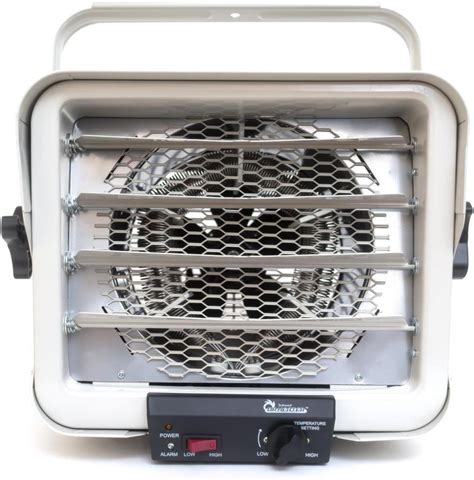 Mr. Heater 80000-BTU Forced-air Garage Heater (Propane or Natural Gas). The Mr. Heater Big Maxx 80,000 BTU unit heater will turn your garage or barn into a work space you can use all year-round. Uses a built-in high velocity electric fan to pull cool air in and across the heat exchanger, then forcing warm, comfortable air out.